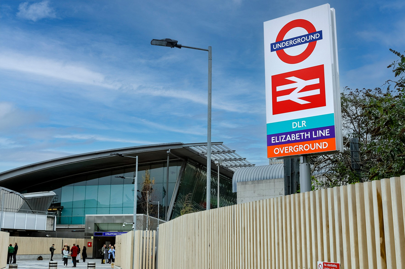 Carpenters Estate - New Gibbins Road entrance to Stratford Station