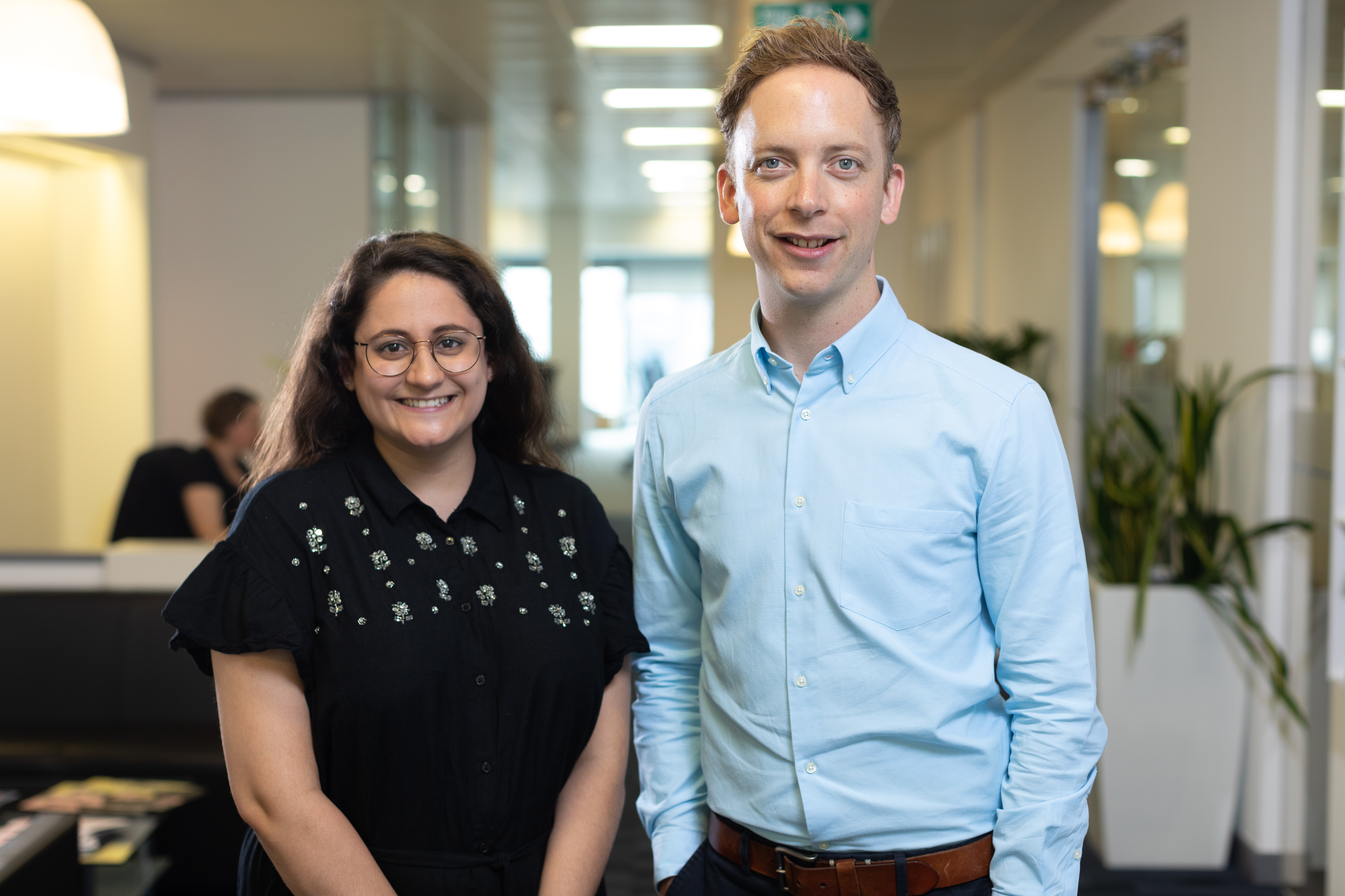 Chloe Patel and Andrew Malcomson