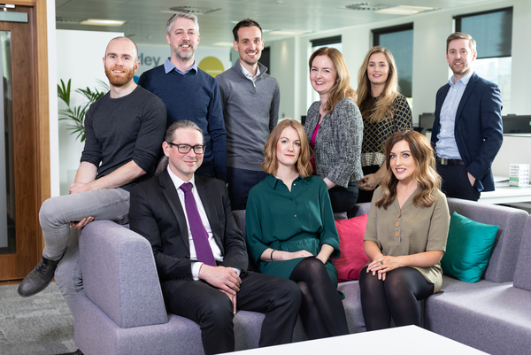 Back L-R: Neil Woodhouse, Stephen Bell, Michael Browne, Sarah Cox, Karina Withers, Dale Greetham. Front L-R: Matthew Sheppard, Claire Easton, Katie Purdam