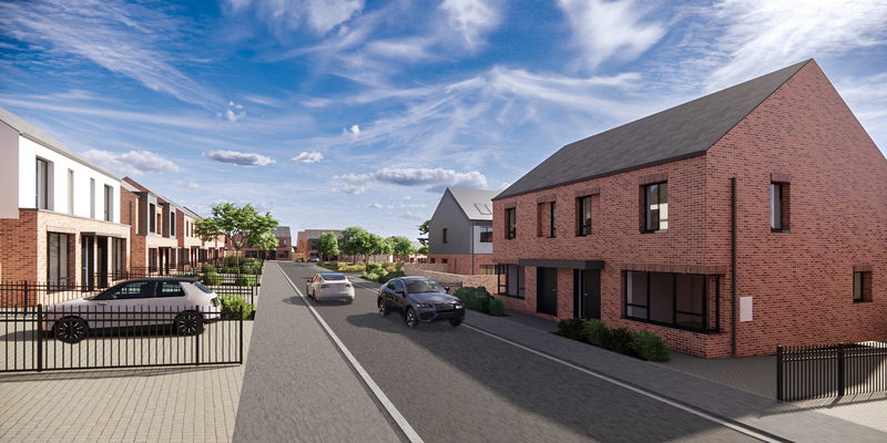 1.	A CGI of the approved Apex Housing development at Upper Galliagh Road