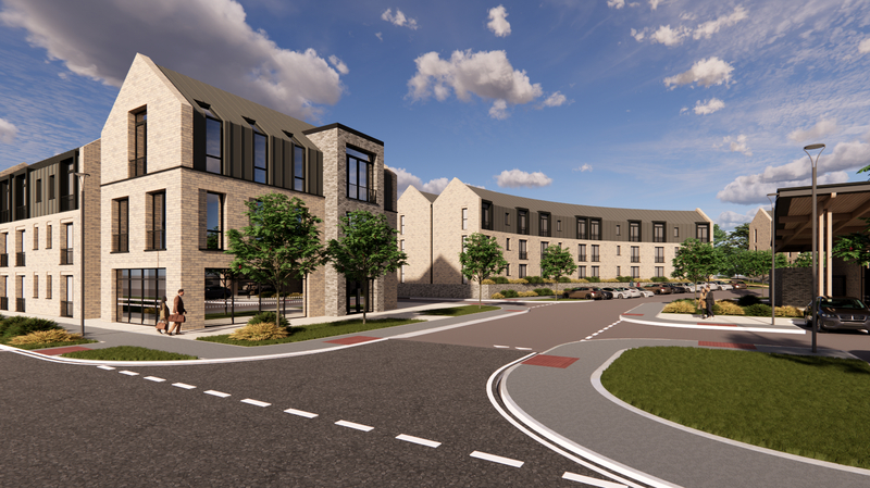 1.	A CGI of the approved Apex Housing development at Upper Galliagh Road